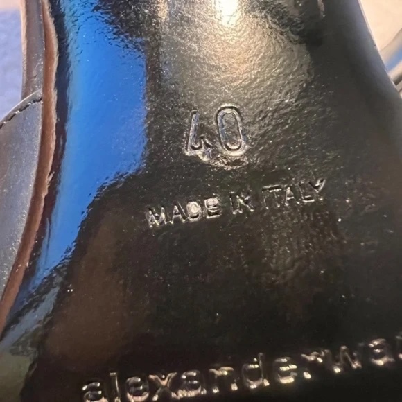 ALEXANDER WANG Leather Selena Ankle Strap Stilettos In Black - Picture 6 of 6